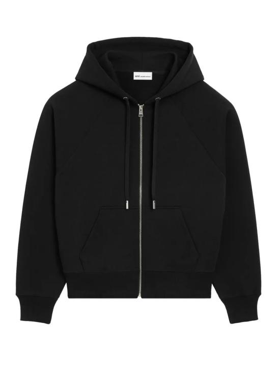 26FW 아미 후드 티셔츠 USW759 747 001 Noir