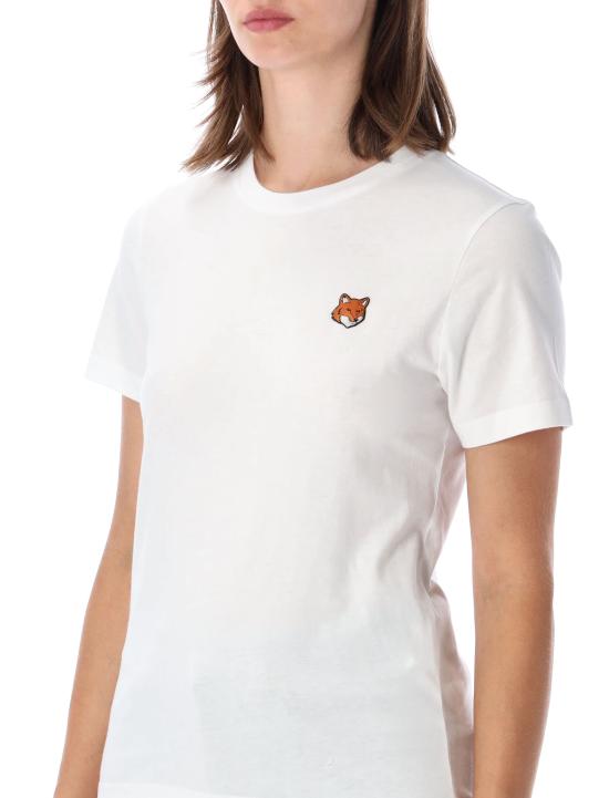 26SS 메종키츠네 폭스 헤드 레귤러 폴로 티셔츠 PW00113KJ7026 P100 BIANCO - MAISON KITSUNE