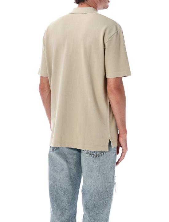 26SS 메종키츠네 폭스 헤드 컴포트 폴로 티셔츠 PM00210KP0001 0450 TEA LEAF - MAISON KITSUNE
