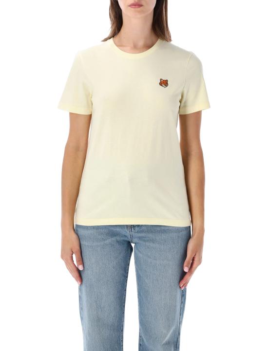 26SS 메종키츠네 폭스 헤드 레귤러 폴로 티셔츠 PW00113KJ7026 0424 PASTEL YELLOW