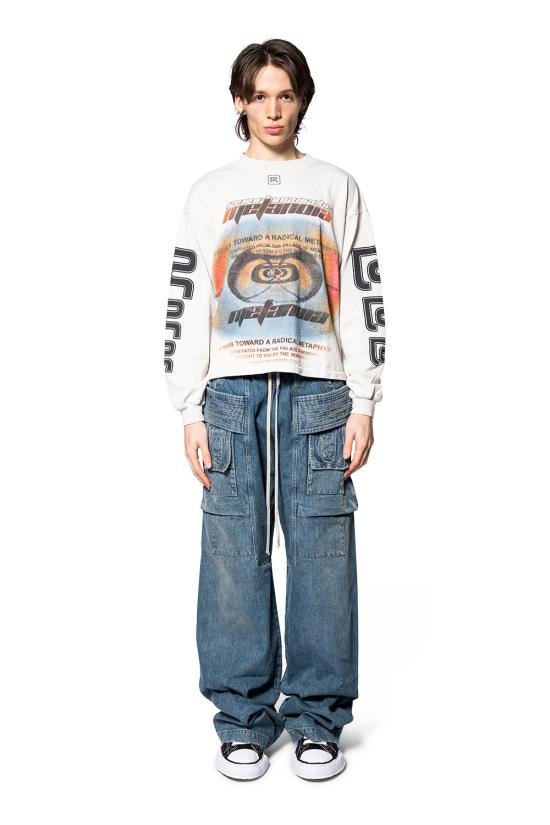 26SS 다크쉐도우 드로스트링 카고 데님 팬츠 DU01F4394DWB 06 WASH INDIGO - DRKSHDW