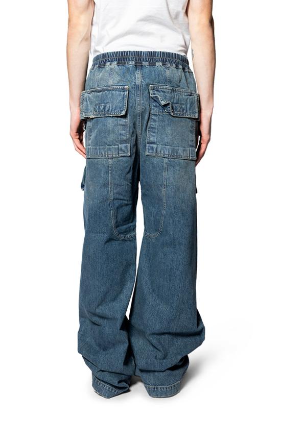 26SS 다크쉐도우 드로스트링 카고 데님 팬츠 DU01F4394DWB 06 WASH INDIGO - DRKSHDW