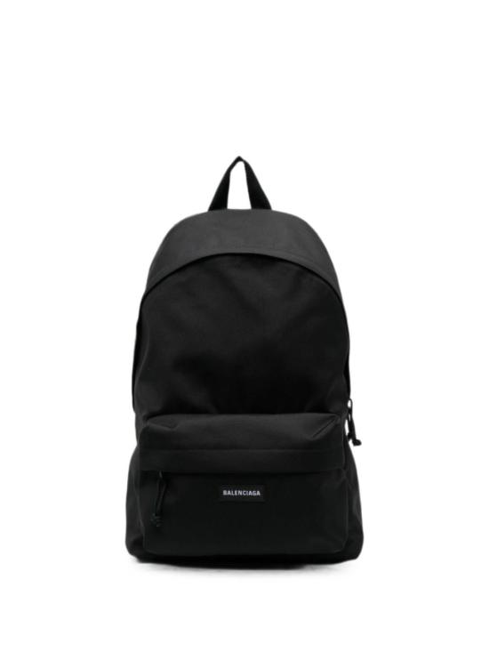 26FW 발렌시아가 로고 패치 익스플로러 백팩 503221 2VZ371000 BLACK