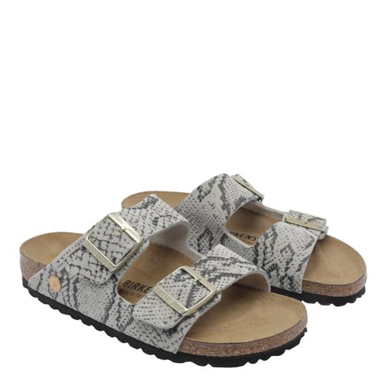 26FW 버켄스탁 뮬/슬리퍼 1033065 SNAKE OYSTER Grey - BIRKENSTOCK