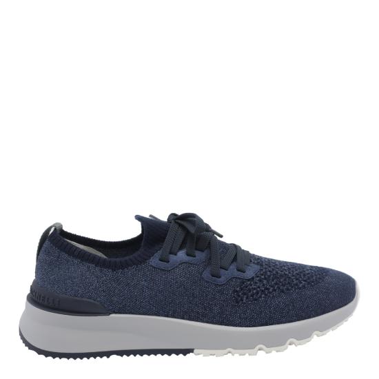 26FW 브루넬로 쿠치넬리 시네 니트 러너 MZUKISO250 CBJ51 Blue