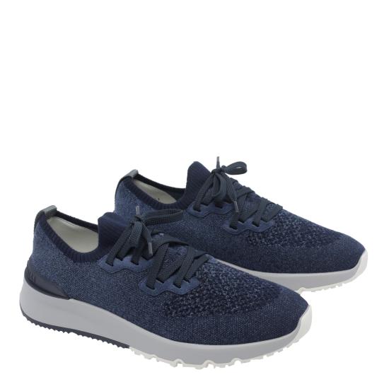 26FW 브루넬로 쿠치넬리 시네 니트 러너 MZUKISO250 CBJ51 Blue - BRUNELLO CUCINELLI