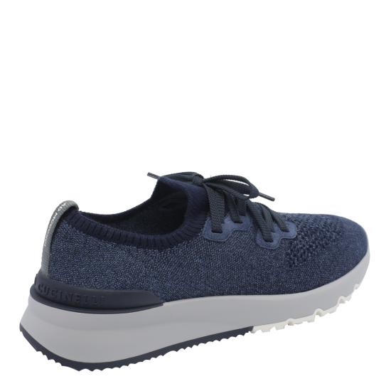 26FW 브루넬로 쿠치넬리 시네 니트 러너 MZUKISO250 CBJ51 Blue - BRUNELLO CUCINELLI