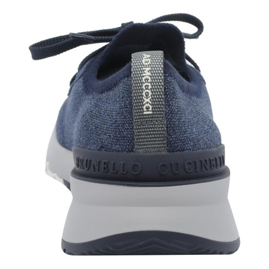 26FW 브루넬로 쿠치넬리 시네 니트 러너 MZUKISO250 CBJ51 Blue - BRUNELLO CUCINELLI