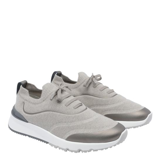 26FW 브루넬로 쿠치넬리 스니커즈 MZUAUFO340 CEJ23 Grey - BRUNELLO CUCINELLI