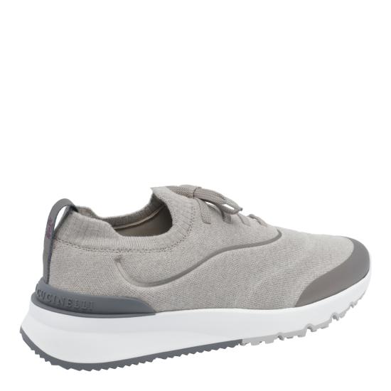 26FW 브루넬로 쿠치넬리 스니커즈 MZUAUFO340 CEJ23 Grey - BRUNELLO CUCINELLI