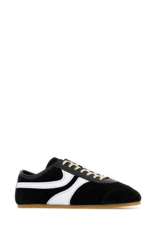 26FW 드리스 반 노튼 스웨이드 스니커즈 2610117220126 998 Black - DRIES VAN NOTEN