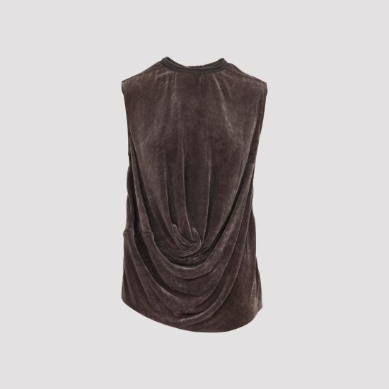 26FW 릭 오웬스 민소매 티셔츠 RP02F5137 V 78 DRKDUST - RICK OWENS