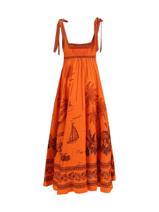 26FW 알레메 롱 원피스 7415D ORANGE - ALEMAIS