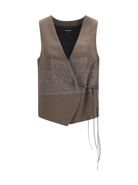 26FW 조르지오 아르마니 베스트 GW003454TE23029 U6063 BROWN