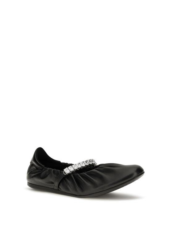 26FW 지미추 플랫 슈즈 J000184178 XBLACKCRYS - JIMMY CHOO