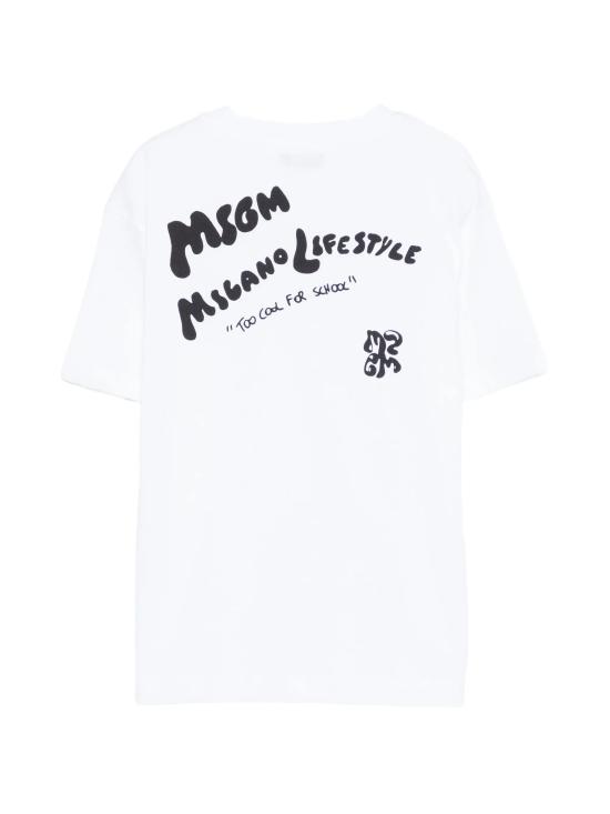 26SS [키즈] 엠에스지엠 티셔츠 S6MSJBTH257 001 BIANCO - MSGM