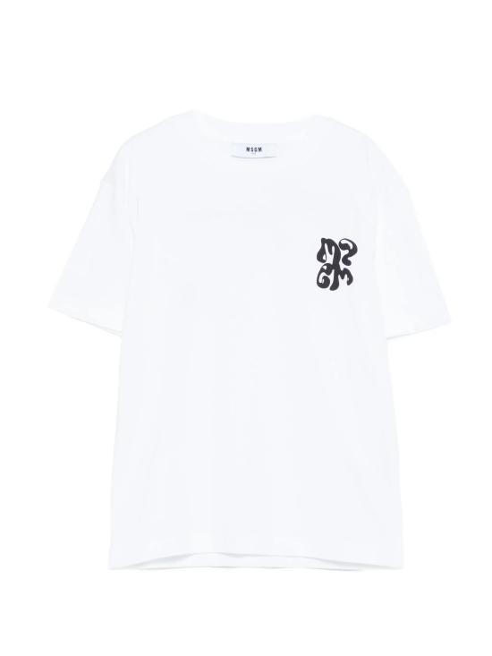 26SS [키즈] 엠에스지엠 티셔츠 S6MSJBTH257 001 BIANCO