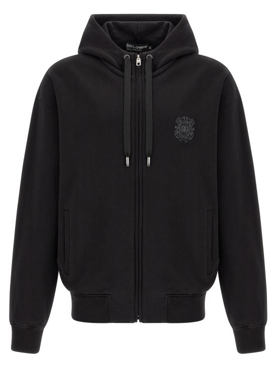 26FW 돌체앤가바나 후드 티셔츠 G9CIQZHU7P4N0000 Black