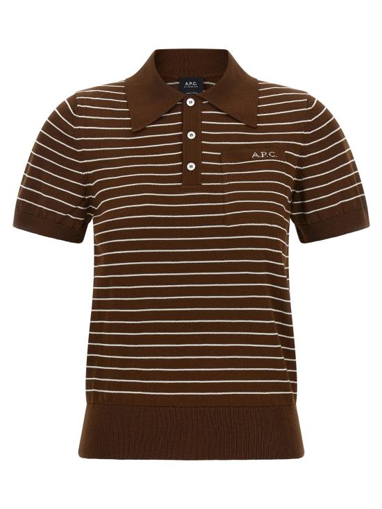 26FW 아페쎄 폴로 티셔츠 COHLPF23509TCA Brown