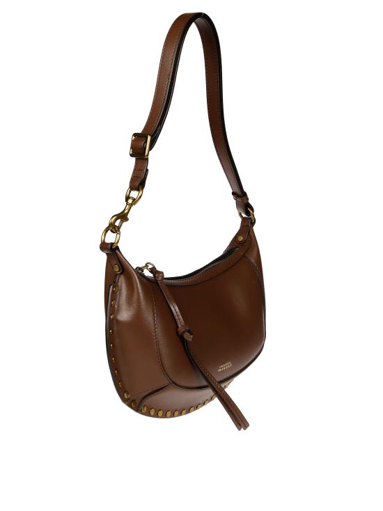 26FW 이자벨마랑 오스칸 문 풀 그레인 레더 스터드 바게트 숄더백 PP0003FAD1C04M 50CF MARRONE - ISABEL MARANT