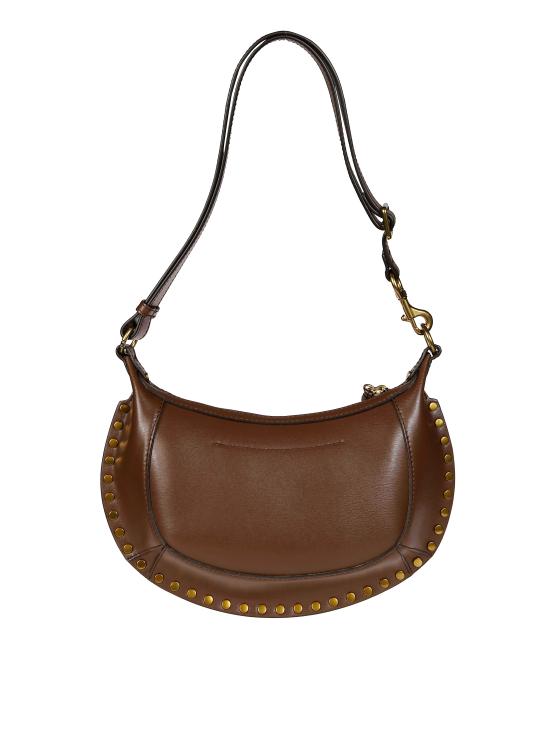 26FW 이자벨마랑 오스칸 문 풀 그레인 레더 스터드 바게트 숄더백 PP0003FAD1C04M 50CF MARRONE - ISABEL MARANT