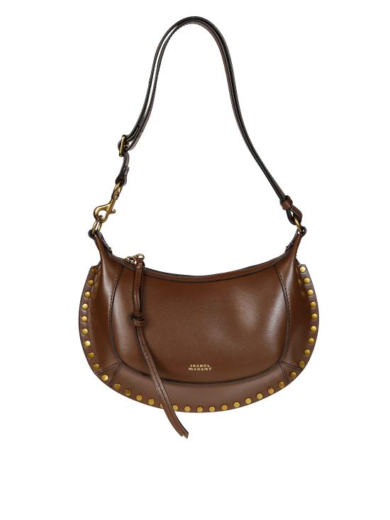 26FW 이자벨마랑 오스칸 문 풀 그레인 레더 스터드 바게트 숄더백 PP0003FAD1C04M 50CF MARRONE