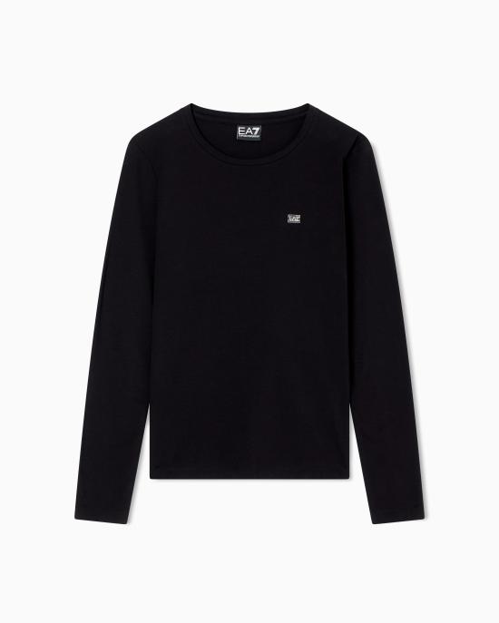 26FW 엠포리오 아르마니 긴팔 티셔츠 7W000456 AF10373 UC001 Black
