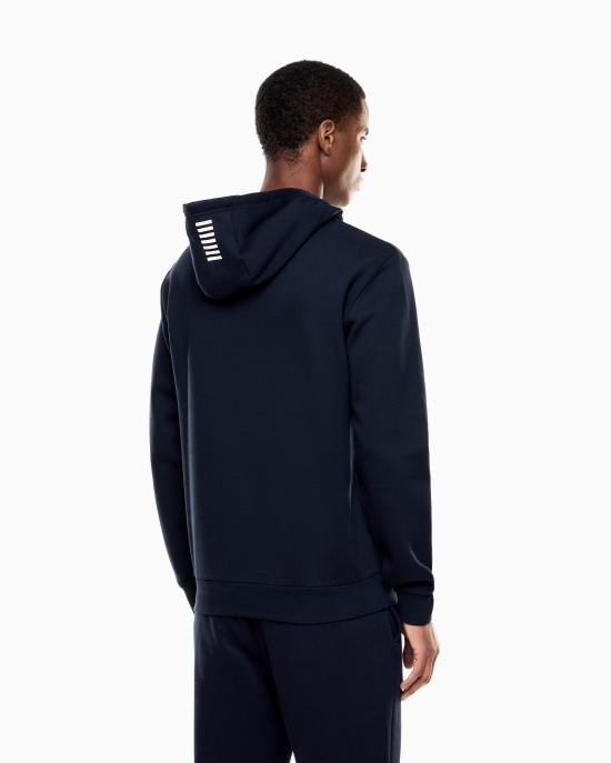 26FW 엠포리오 아르마니 후드 티셔츠 8NPM37 PJVTZ 1562 Blue - EMPORIO ARMANI
