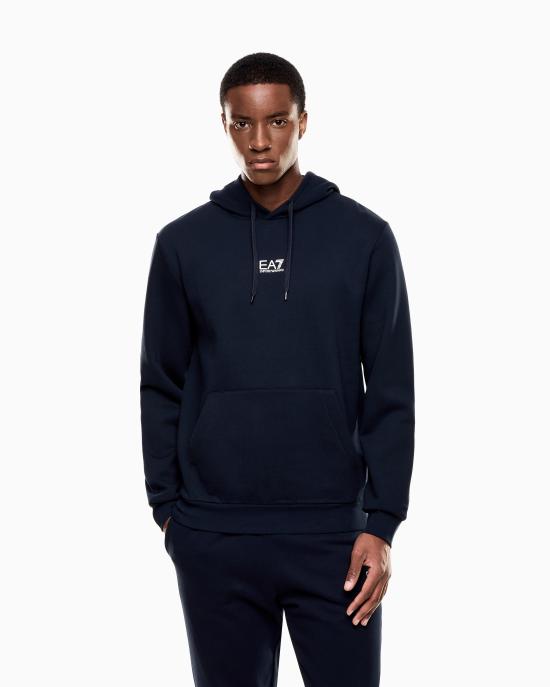 26FW 엠포리오 아르마니 후드 티셔츠 8NPM37 PJVTZ 1562 Blue - EMPORIO ARMANI
