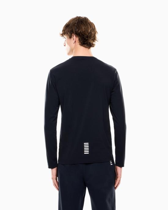 26FW 엠포리오 아르마니 긴팔 티셔츠 8NPT28 PJVQZ 1562 Blue - EMPORIO ARMANI