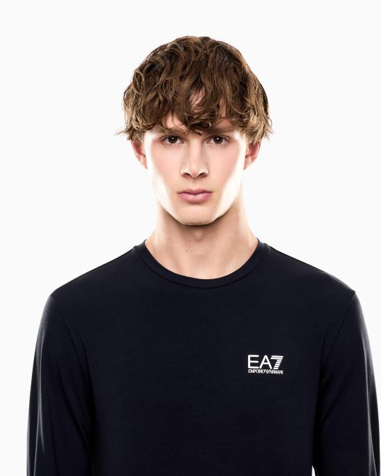 26FW 엠포리오 아르마니 긴팔 티셔츠 8NPT28 PJVQZ 1562 Blue - EMPORIO ARMANI