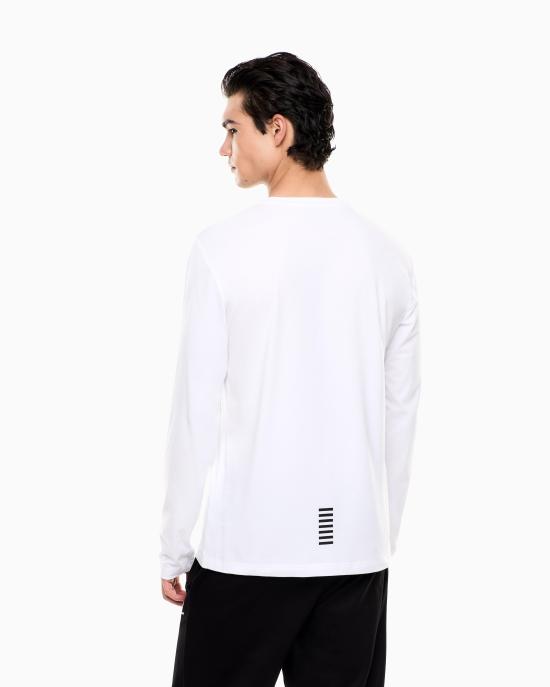 26FW 엠포리오 아르마니 긴팔 티셔츠 8NPT28 PJVQZ 1100 White - EMPORIO ARMANI
