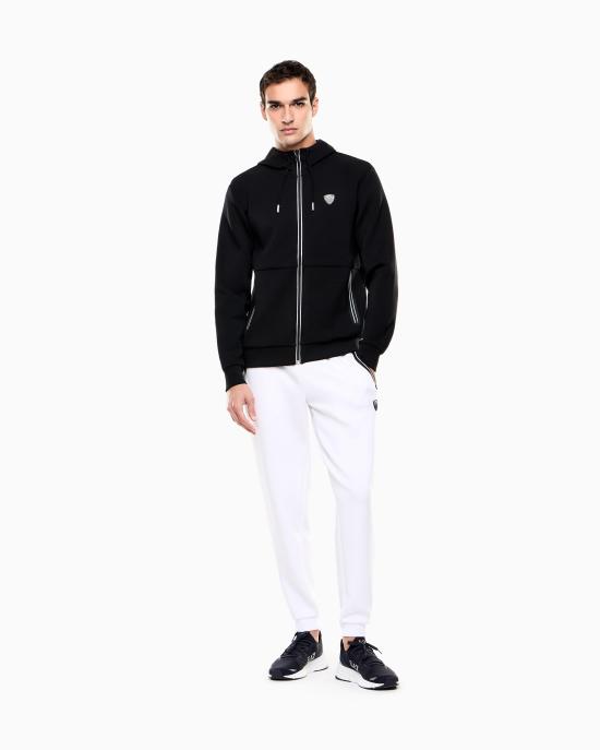26FW 엠포리오 아르마니 후드 티셔츠 8NPM20 PJ4EZ 1200 Black - EMPORIO ARMANI