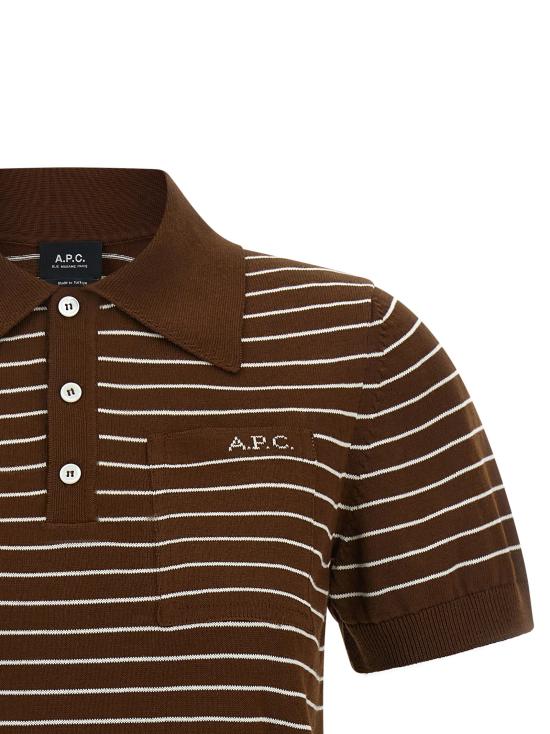 26FW 아페쎄 폴로 티셔츠 알린 폴로 브라운 - A.P.C.