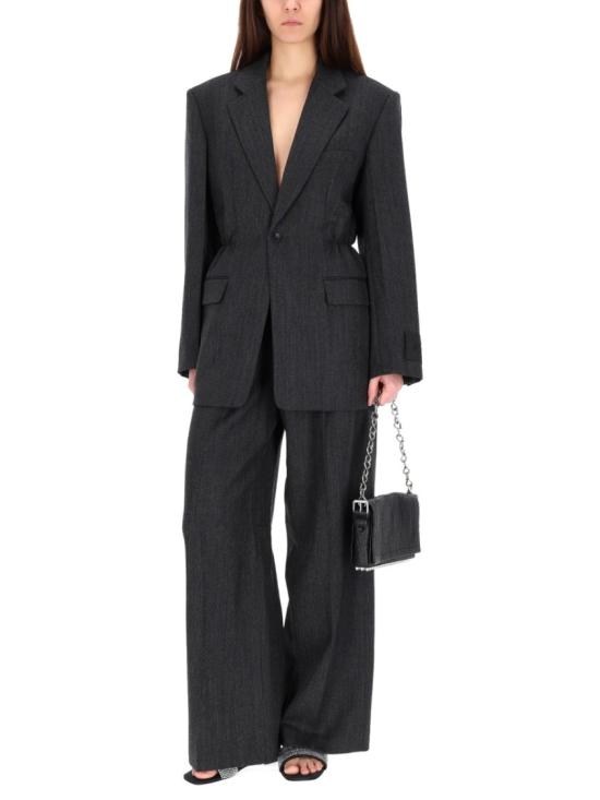 26SS 알렉산더 왕 스트레이트 팬츠 1WC1264951 019E Grey - ALEXANDER WANG