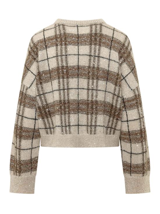 26FW 브루넬로 쿠치넬리 스웨터 MPN570310 CCC60 AVORIO MARRONE CAMEL NERO - BRUNELLO CUCINELLI