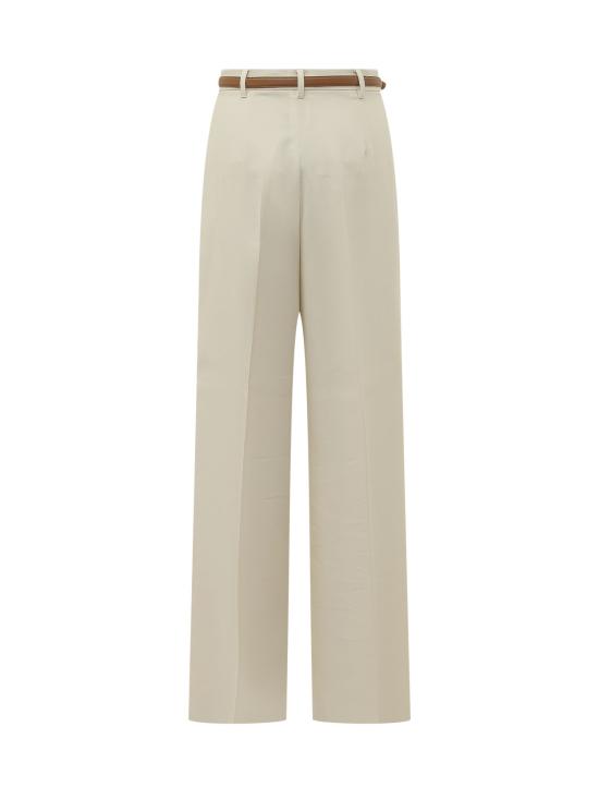 26FW 막스마라 스튜디오 스트레이트 팬츠 2626136081600 011 BIANCO BURRO - MAX MARA STUDIO