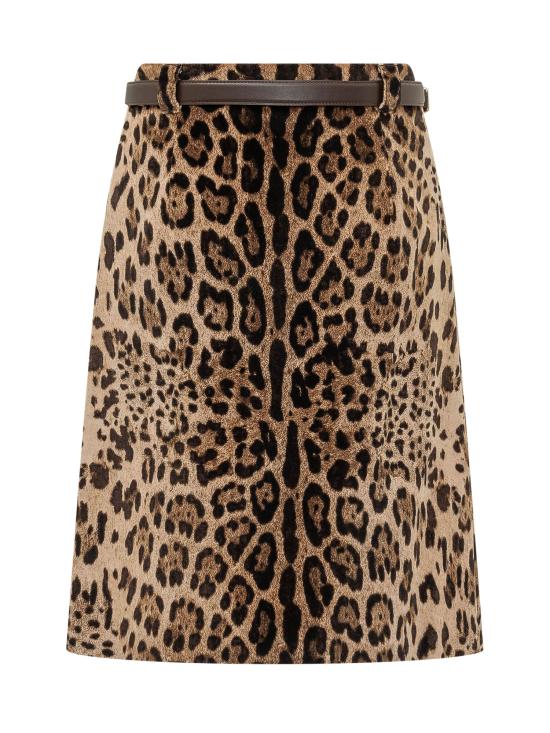 26FW 막스마라 스튜디오 스커트 2626106011600 001 LEOPARDO - MAX MARA STUDIO