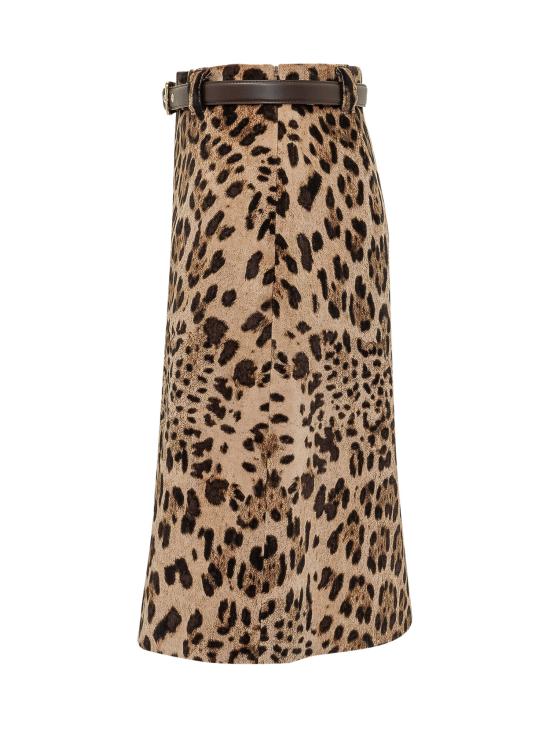 26FW 막스마라 스튜디오 스커트 2626106011600 001 LEOPARDO - MAX MARA STUDIO
