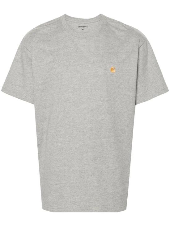 26FW 칼하트 WIP 숏슬리브 체이스 티셔츠 I026391 00MXX GREY HEATHER GOLD