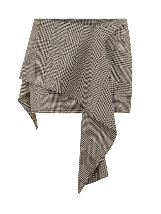 26FW 이로 스커트 WP31KOBIE BRO71 MIXED BROWN CHECK