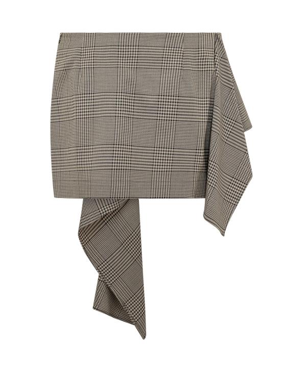 26FW 이로 스커트 WP31KOBIE BRO71 MIXED BROWN CHECK - IRO