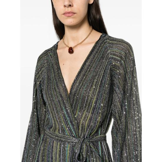 26FW 미소니 가디건 DS26WM0J BK01J8 S616T BLUE GREEN - MISSONI