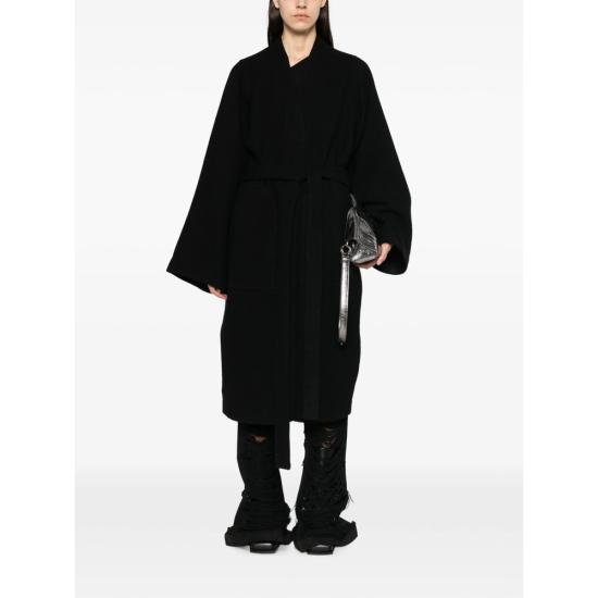 26FW 릭 오웬스 코트 RP02F5901 WBD 09 BLACK - RICK OWENS