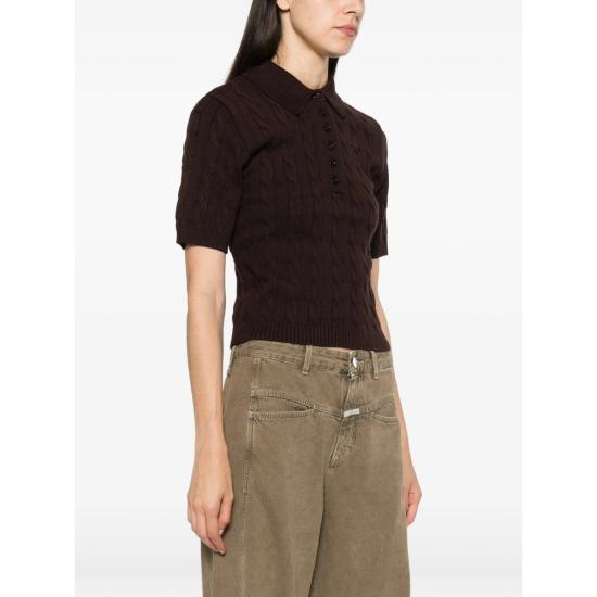 26FW 게스투즈 폴로 티셔츠 10911086 THILLA MOLE BROWN - GESTUZ