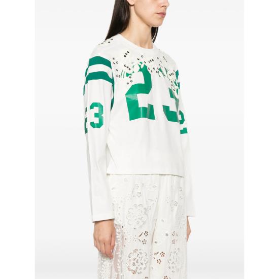 26FW 세아 긴팔 티셔츠 PF26 115 CREAM WHITE GREEN - SEA