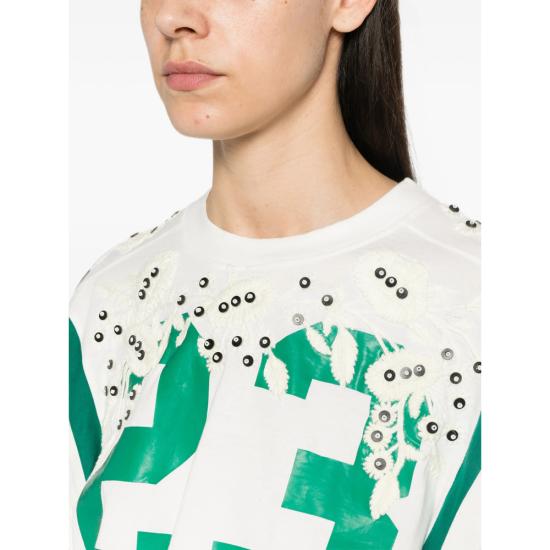 26FW 세아 긴팔 티셔츠 PF26 115 CREAM WHITE GREEN - SEA