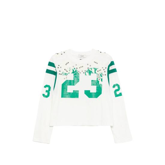 26FW 세아 긴팔 티셔츠 PF26 115 CREAM WHITE GREEN