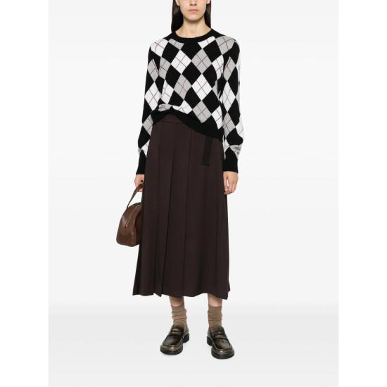 26FW 리사 양 스웨터 2026479 BDD BLACK WHITE - LISA YANG