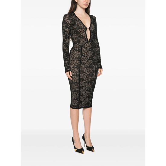 26FW 엘리자베타프랜치 원피스 AM26Q66E2 FR9 BLACK NEUTRALS - ELISABETTA FRANCHI